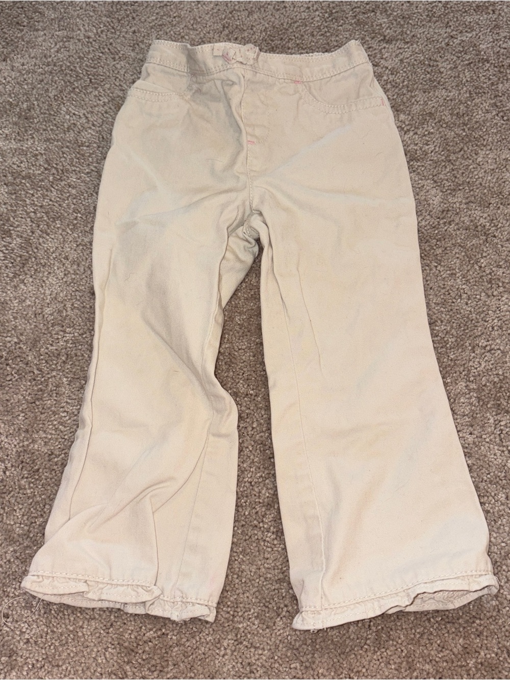 jumping beans Cream Flare Pants 3T